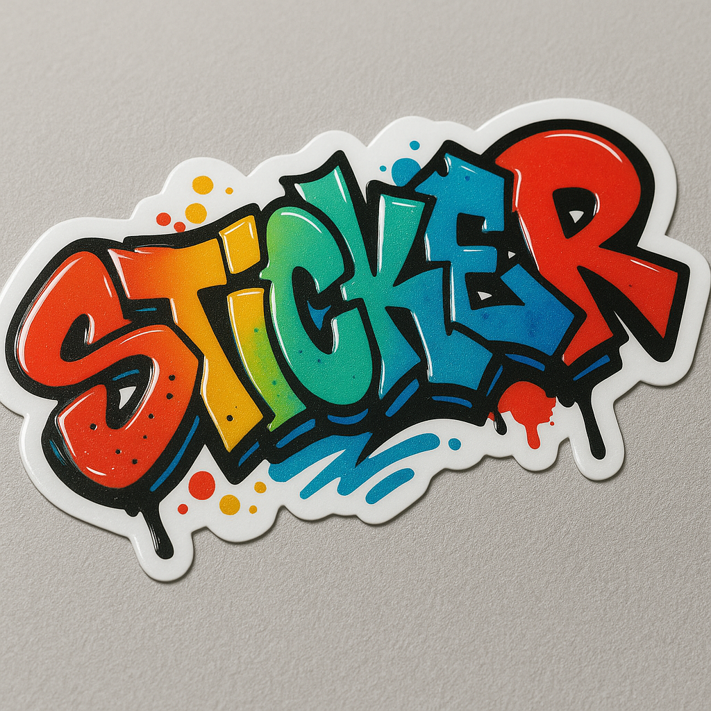 Spot Gloss Embossed Stickers